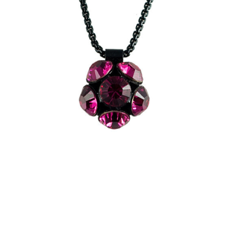 Náhrdelník sa Swarovski Elements kvetinka Ružový