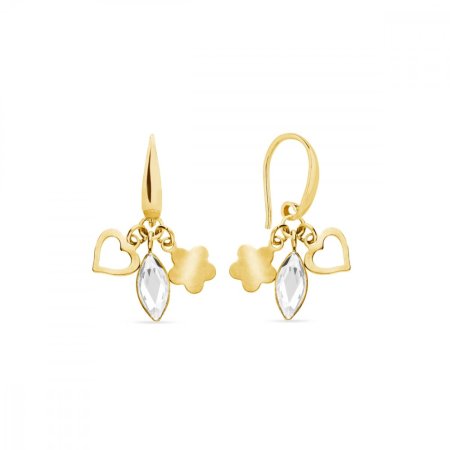 Náušnice čiré se Swarovski Elements Serenity KWGMIX2201C Krystal