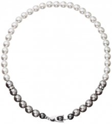 Perlový náhrdelník sivý 32043.3 White - grey