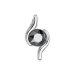 Strieborný prívesok so Swarovski kryštálom čierny 34261.5 Hematite