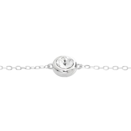 Strieborný náramok číry so Swarovski Elements Krystal