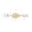 Perlový náhrdelník z riečnych perál so zapínaním zo 14 karátového zlata 922001.1/9265A biely