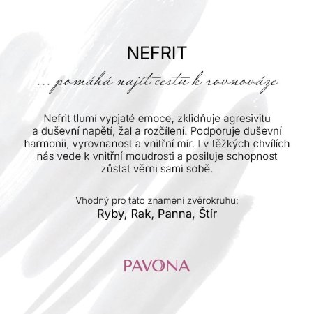 Náramek s minerálními kameny nefrit 43056.3