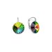 Náušnice zeleno menivé Rivoli sa Swarovski Elements Sweet Candy K112212VM Vitrail Medium 12 mm