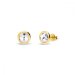 Náušnice čiré stříbrné pozlacené se Swarovski Elements Tiny Bonbon Studs KRG1122SS29C Krystal 6 mm