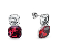 Náušnice červené so Swarovski Elements Imperial Duo KT44802CSC Scarlet