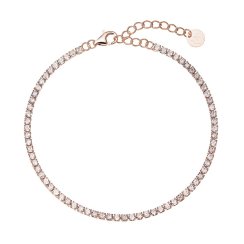 Jemný pozlátený tenisový náramok 13095.1 Rose Gold