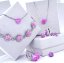 Stříbrný náhrdelník se syntetickým opálem růžové srdce 12048.3 Pink s. Opal