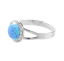 Prsteň modrý opál so Swarovski Elements Blue