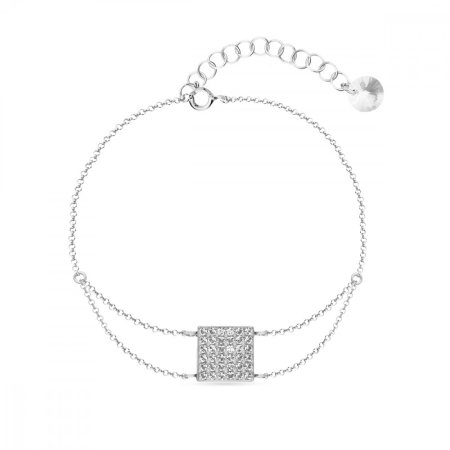 Náramok číry sa Swarovski Elements Kingdom BROLOFM6C Krystal