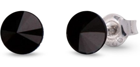Náušnice čierne Rivoli so Swarovski Elements Sweet Candy Studs K1122SS29J jet 6 mm