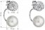 Náušnice perly so Swarovski Elements 31178.1 Biela