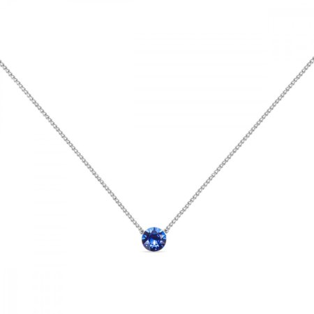 Náhrdelník modrý se Swarovski Elements Dotty N1088PP31CB Capri Blue