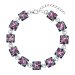 Stříbrný náramek se Swarovski krystaly mix barev 33047.4 Galaxy