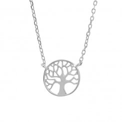 Strieborný náhrdelník s príveskom v motíve stromu života