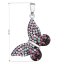 Strieborný prívesok s kryštálmi Swarovski mix farieb motýľ 34192.3 Magic Violet