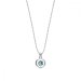 Náhrdelník modrý se Swarovski Elements Punct NC1088SS18AQ Aqua