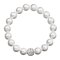 Náramok perlový so Swarovski Elements 33074.1 Biely