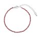 Náramok s pravými garnet kameňmi 43055.3 oceľ