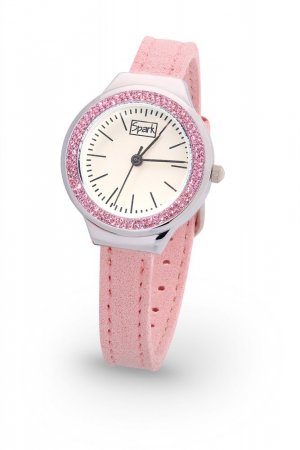 Dámske svetlo ružové hodinky so Swarovski Elements CRYSTALIS Z30PLR