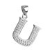 Přívěsek se Swarovski Elements písmeno U 34102.1 Krystal