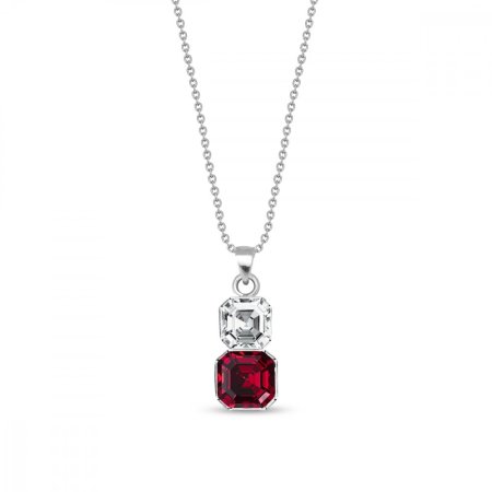 Náhrdelník červený so Swarovski Elements Imperial Duo NT44802CSC Scarlet