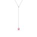 Náhrdelník so Swarovski Elements kvetinka AB + Light Rose