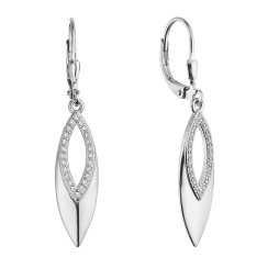 Stříbrné visací náušnice kapky 11696.1
