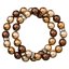 Náramek perlový se Swarovski Elements 33065.3 Brown