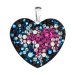 Stříbrný přívěsek s krystaly Swarovski mix barev srdce 34243.4 Galaxy