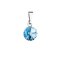 Přívěsek Rivoli se Swarovski Elements Aqua 8 mm