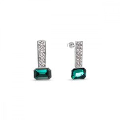 Náušnice zelené se Swarovski Elements Royal Wand KFM2602CEM Emerald