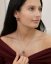 Stříbrné náušnice visací s krystaly Swarovski fialové kulaté 31176.3 Dark Amethyst