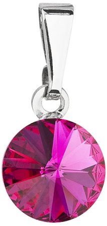 Přívěsek Rivoli se Swarovski Elements Fuchsia 8 mm