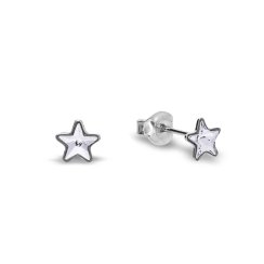 Náušnice čiré se Swarovski Elements Astral Star K28165C Krystal