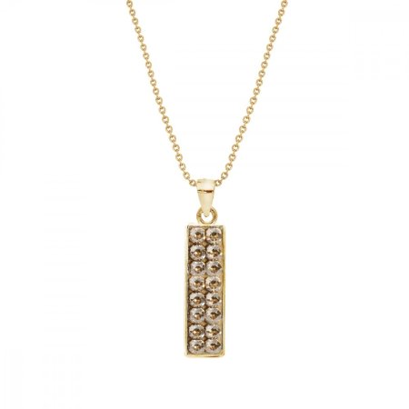 Náhrdelník zlatý so Swarovski Elements Glow NGFMP1GS Golden Shadow