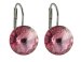 Náušnice Rivoli růžové se Swarovski Elements Rose 14 mm