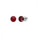Náušnice červené Rivoli so Swarovski Elements Sweet Candy Studs K1122SS29SI Siam 6 mm
