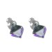 Náušnice se Swarovski Elements kostka Heliotrope 6 mm