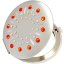 Kosmetické kapesní zrcátko se Swarovski Elements sun oranžové EL-01.3 Fireopal