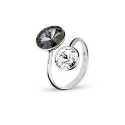 Prsteň sa Swarovski Elements Piruli PR1122SNC Silver Night