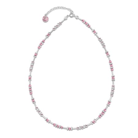 Náhrdelník růžový se Swarovski Elements Clematis N58105328RLR Light Rose
