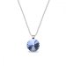 Náhrdelník modrý Rivoli sa Swarovski Elements Candy N112212LS Light Sapphire 12 mm