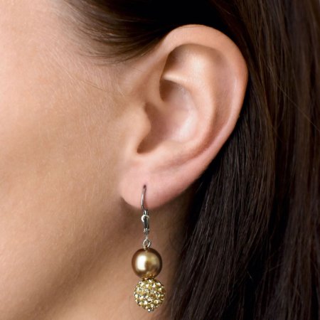 Náušnice so Swarovski Elements 31155.3 Bronze
