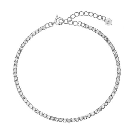 Jemný stříbrný tenisový náramek 13095.1