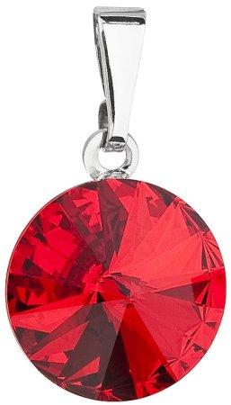 Přívěsek červený Rivoli se Swarovski Elements Light Siam 12 mm