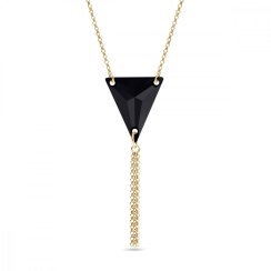 Náhrdelník čierny so Swarovski Elements Trident NG327118J Jet