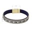 Náramek tmavě modrý textilní 53008.3 blue