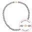 Perlový náhrdelník z říčních perel se zapínáním ze 14 karátového zlata 922028.3/9270A grey