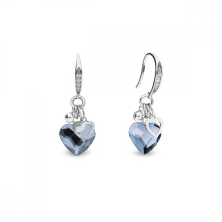 Náušnice modré sa Swarovski Elements Bliss KWCMIX2808DB Denim Blue